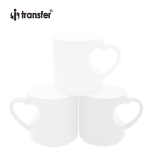 11oz Heart Shaped White Mug