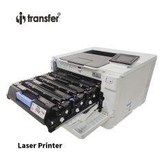 HP White Laser Printer with CMYKW five toner