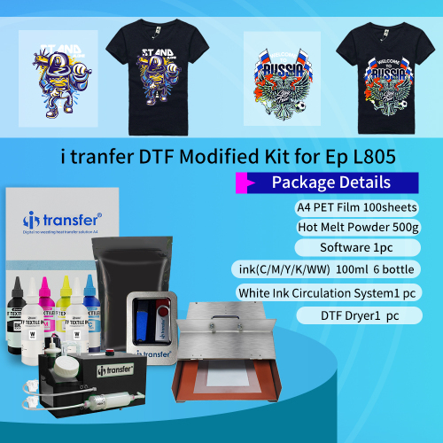 A4 Tamanho i tranfer DTF Modificado Kit para Ep L805