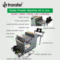 Roll to Roll A3 Size DTF Automatic Powder Shaking Machine for Garment