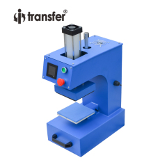 Máquina pneumática de prensa térmica para logotipo