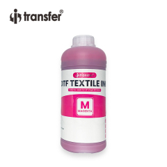 1L Tinta Pigmentada Têxtil para Impressão DTF CMYK + Tinta Branca Impressão Direta de Tinta Dtf em Algodão Qualquer Material de Tecido