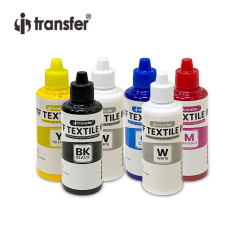 Tinta a base de agua blanca de 100 ml Impresión textil de pantalla Dtf Pet Textil blanco Tinta PET Transferencia de película DTF Tinta de impresora DTF
