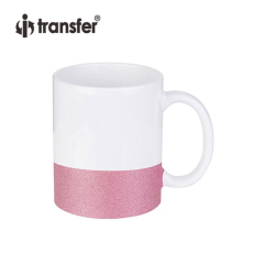 11oz Sequin Glitter Sublimation Mug With Bottom Glitter