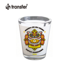 1.5oz Shot Glass Mug with White Patch