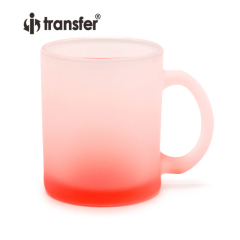 11oz Glass Mug with Button Fluorescent