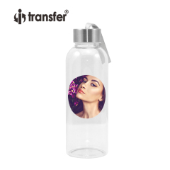 420ml Sublimation Glass Bottle with White Oval Patch
