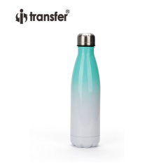 500ml Gradient Color Double Wall Vacuum Insulated Cola Water Bottle