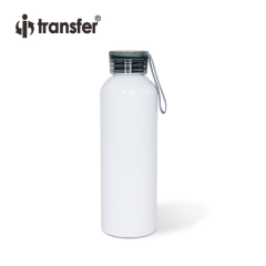 750ml Color Silicon Sling With Transparent Cover Aluminum Water Bottle