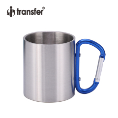 220ml/300ml450ml Stainless Steel Double Wall Coffee Mug with Buckle