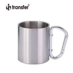 220ml/300ml450ml Stainless Steel Double Wall Coffee Mug with Buckle