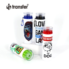 750ml Sport Aluminum Sublimation Water Bottle with Color Lid