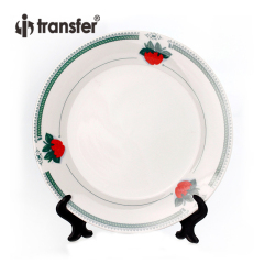 8" Sublimation Ceramic Plate with Lace Edge