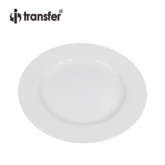 8" White Ceramic Plate
