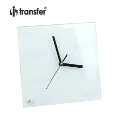 Sublimation Blank Glass Photo Frame -Clock