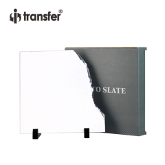 Small Right Contour Shaped Sublimation Photo Rock Slate