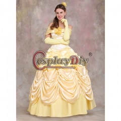 Beauty and the Beast Belle Dress Belle Princess cosplay costume dress V02