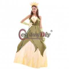 Tiana Princess Cosplay Dress Princess and the Frog Tiana Dress Costume
