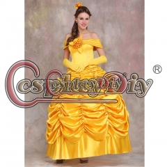 Beauty and the Beast Belle Dress Belle Princess cosplay costume dress V01