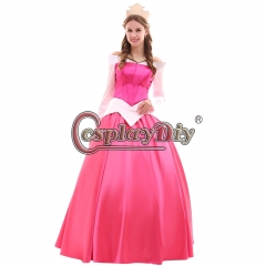Sleeping Beauty Aurora Dress Costume Cosplay Fancy Dress V02