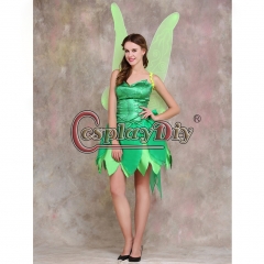 Tinkerbell Fancy Dress Tinker Bell Cosplay Costume With Wings V02