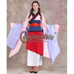Hua Mulan Dress Blue Dress Princess Dress Movie Cosplay Costume Custom Made V02