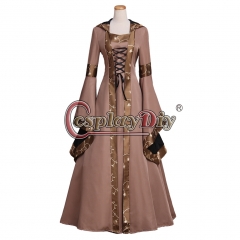 Medieval Renaissance Victorian Brown cosplay costume