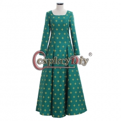 Adult Women's Medieval Renaissance Dress Green Spring Dress Costume