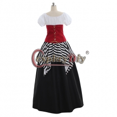 Pirate Princess Medieval Fancy Dress Victorian Halloween Adult Ball Gown