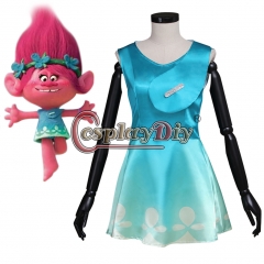 Trolls Princess Poppy Dress Cosplay Costume