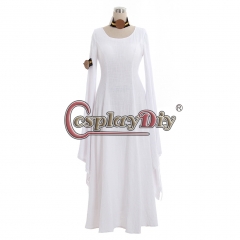 Victorian white medieval dress cosplay costume