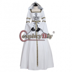 Victorian Renaissance Gothic Dress Hooded Women Medieval Costume