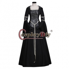 Adult's Renaissance Costume Black Hoodie Victorian Dress