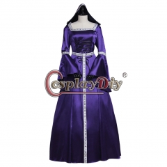 Medieval Victorian Dress Gothic Ball Gown Vampire Hooded Costume