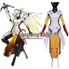 Overwatch Mercy Angela Ziegler Cosplay Costume