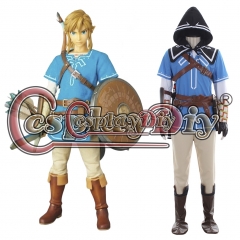 The Legend of Zelda Breath of the Wild Link Cosplay Costume V02