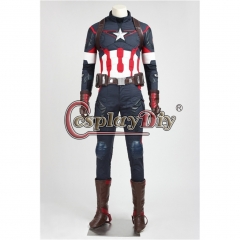 Avengers 2 Age of Ultron Captain America Cosplay Superhero Steve Rogers Outfit