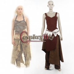 Game of Thrones Daenerys Targaryen Dothraki Adult Women's Halloween outsuit Costum Made Cosplay Costume