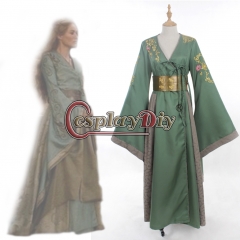 Game of Thrones Cersei Lannister Custom Made Adult Women Vintage Medieval Renaissance Cosplay Costume Green Dress