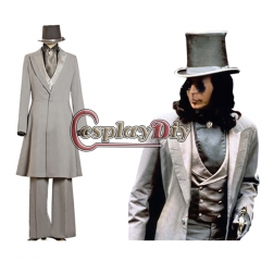CosplayDiy Men's Costume Movie Dracula Victorian Gothic Cosplay The Vampire Dracula Trench Coat for Halloween Cosplay Party