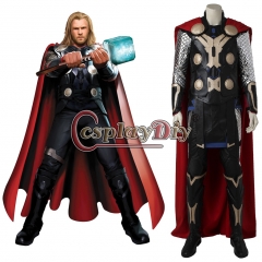 (with shoes)The Avengers Ultron Thor Odinson Cosplay Costume