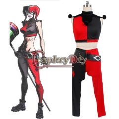 Cosplaydiy Batman Cosplay Assaul On Arkham Harley Quinn Costume Uniform Outfit Cosplay Costume