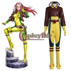 X-men Rogue Cosplay Costume For Women's Jumpsuit And Short Coat Halloween Carnival Custom Made
