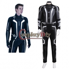 Cosplaydiy Tron: Legacy Sam Flynn Adult Men's Jumpsuit Cosplay Costume