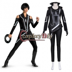 Cosplaydiy Tron: Legacy Quorra Adult Women's Jumpsuit Cosplay Costume For Halloween Carnival Women's Outsuit Custom Made