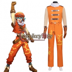Cosplaydiy Azure Flame Kite Cosplay Costume Orange Outsuit For Halloween Carnival
