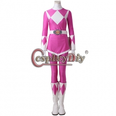 (with shoes)Mighty Morphin Power Rangers cosplay costume pink suit