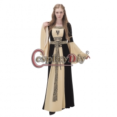 Cosplaydiy  Women Adult Medieval Renaissance Victorian Dress Cosplay Costume Elegant Dress