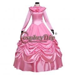 Beauty and the beast Belle Pink Dress Cosplay Costume Custom Made