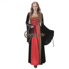 Cosplaydiy Medieval Renaissance Dresses Fancy Cosplay Adult  Ankle-length Ball Gown
